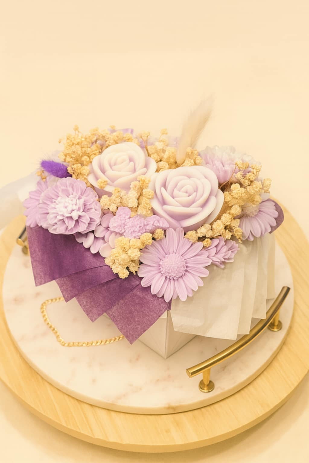 Bouquet de bougies parfumés personnalisable